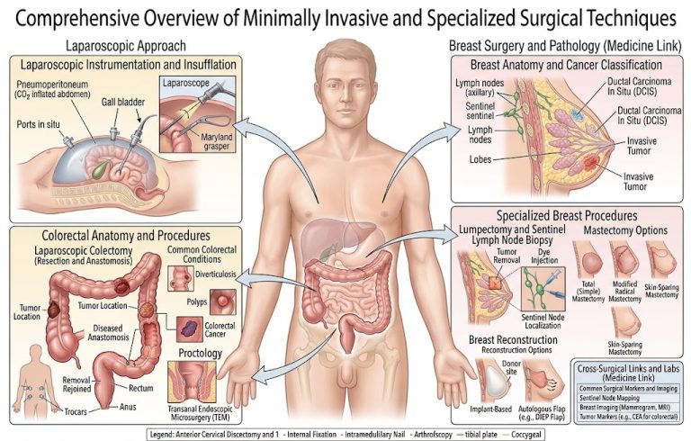 Laparoscopic, Colorectal and Breast Surgery